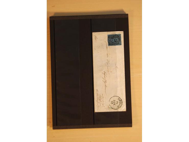 1850/67, umfangreicher Sammlungsbestand mit rund 160 Briefen und Ganzsachen, dabei rund 40 Nr 1 mit auch besseren Stempeln un