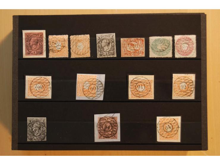 1850/67, umfangreicher Sammlungsbestand mit rund 160 Briefen und Ganzsachen, dabei rund 40 Nr 1 mit auch besseren Stempeln un