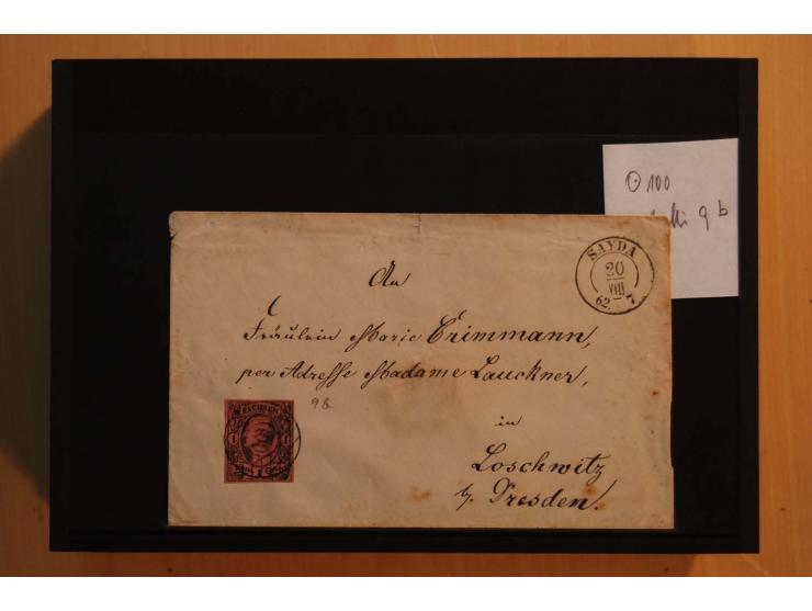1850/67, umfangreicher Sammlungsbestand mit rund 160 Briefen und Ganzsachen, dabei rund 40 Nr 1 mit auch besseren Stempeln un