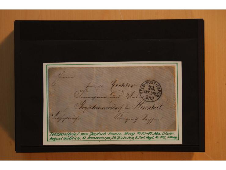 1850/67, umfangreicher Sammlungsbestand mit rund 160 Briefen und Ganzsachen, dabei rund 40 Nr 1 mit auch besseren Stempeln un