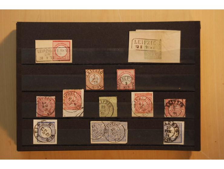 1850/67, umfangreicher Sammlungsbestand mit rund 160 Briefen und Ganzsachen, dabei rund 40 Nr 1 mit auch besseren Stempeln un