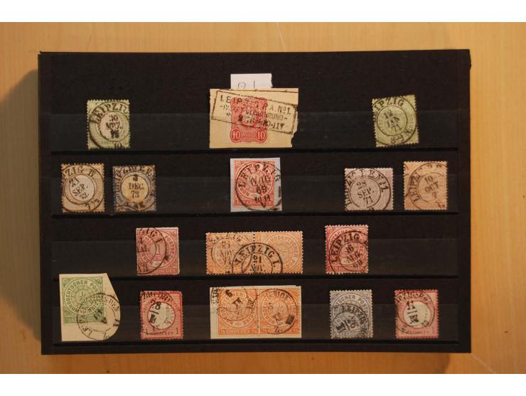 1850/67, umfangreicher Sammlungsbestand mit rund 160 Briefen und Ganzsachen, dabei rund 40 Nr 1 mit auch besseren Stempeln un