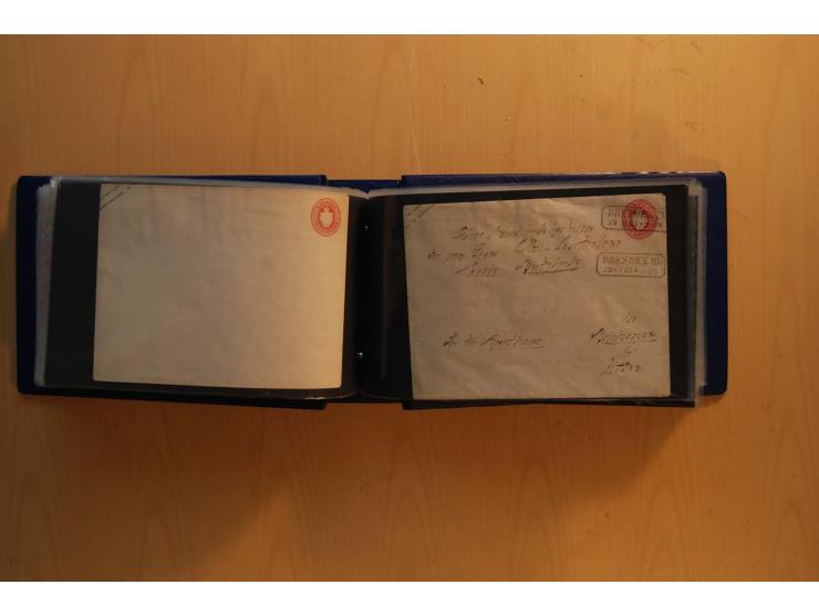 1850/67, umfangreicher Sammlungsbestand mit rund 160 Briefen und Ganzsachen, dabei rund 40 Nr 1 mit auch besseren Stempeln un