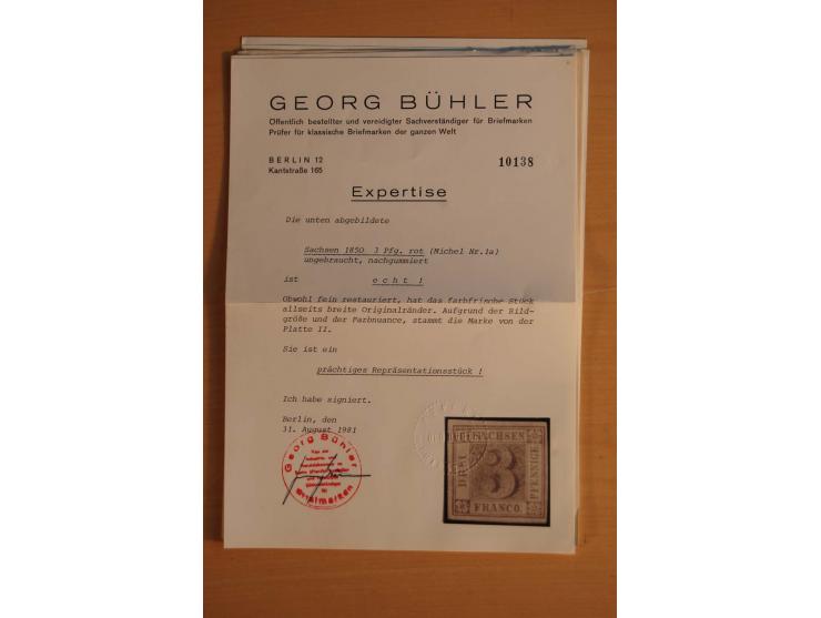 1850/67, umfangreicher Sammlungsbestand mit rund 160 Briefen und Ganzsachen, dabei rund 40 Nr 1 mit auch besseren Stempeln un