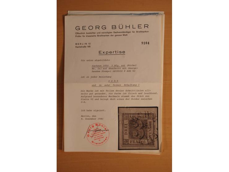 1850/67, umfangreicher Sammlungsbestand mit rund 160 Briefen und Ganzsachen, dabei rund 40 Nr 1 mit auch besseren Stempeln un