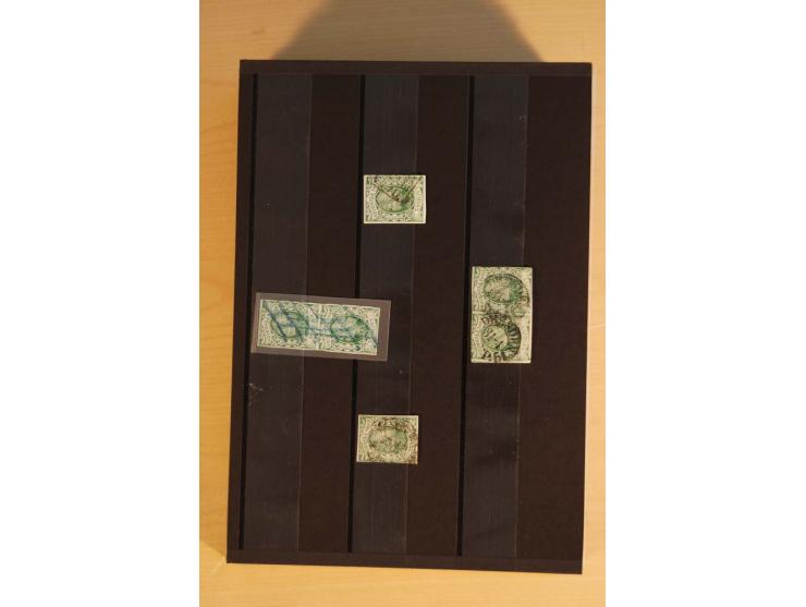1850/67, umfangreicher Sammlungsbestand mit rund 160 Briefen und Ganzsachen, dabei rund 40 Nr 1 mit auch besseren Stempeln un