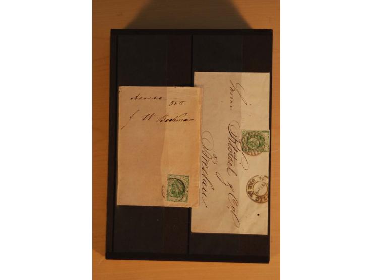 1850/67, umfangreicher Sammlungsbestand mit rund 160 Briefen und Ganzsachen, dabei rund 40 Nr 1 mit auch besseren Stempeln un