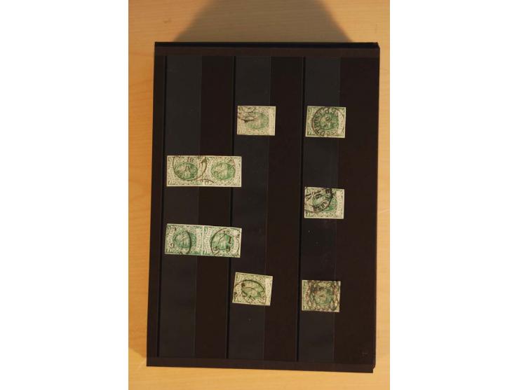 1850/67, umfangreicher Sammlungsbestand mit rund 160 Briefen und Ganzsachen, dabei rund 40 Nr 1 mit auch besseren Stempeln un
