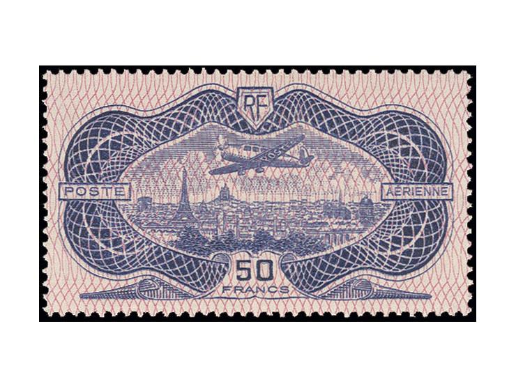 Aérienne 50 fr. , neuf avec charnière, tb