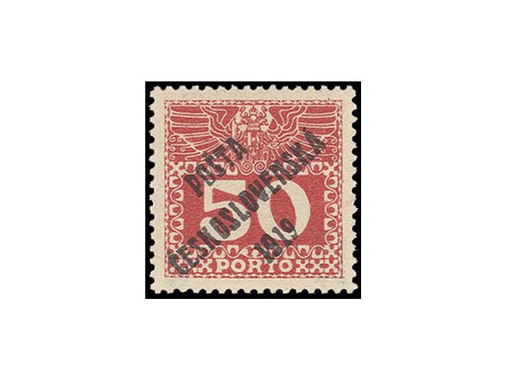 50 h., unhinged mint, fine, signed Mahr BPP and Karasek with certificate