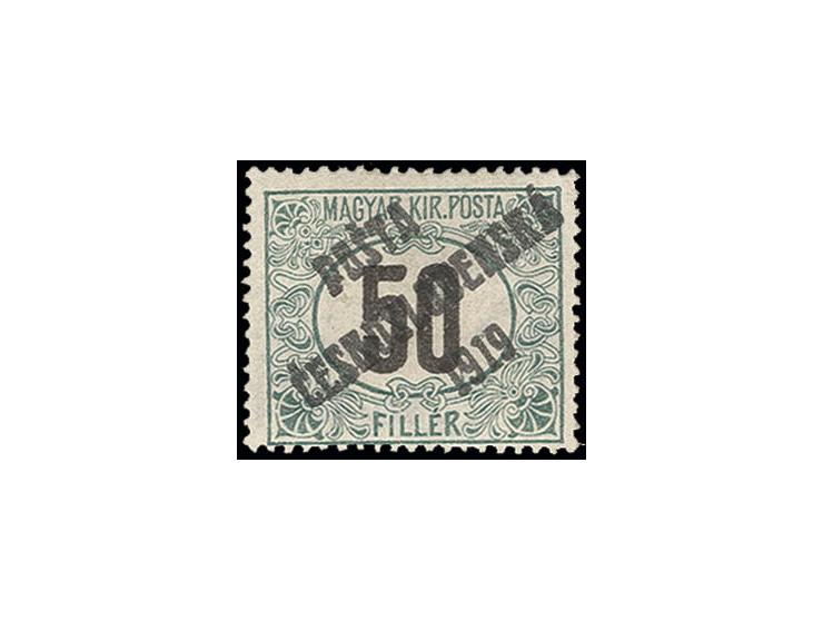 50 f. green/black, unused, fine, sign. Bloch with certificate