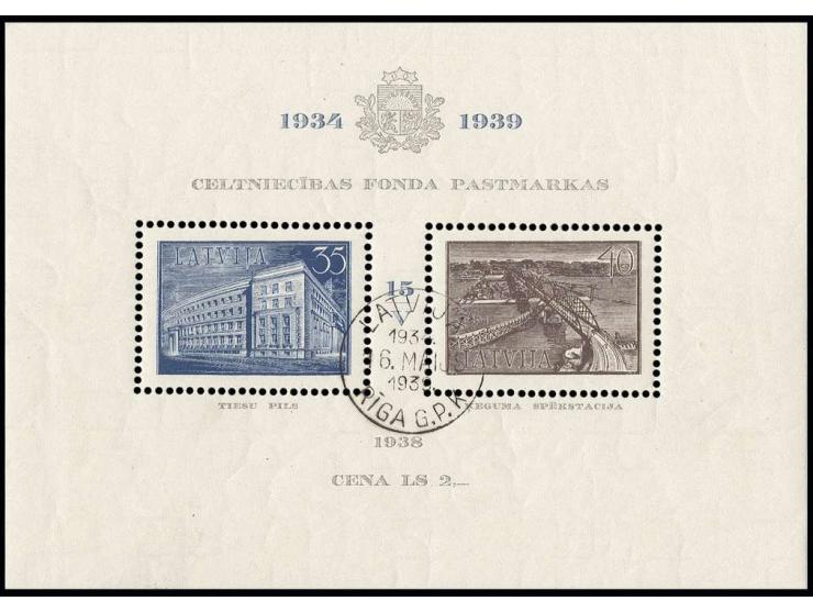  National Unity Day souvenir sheet, used, fine, certificate Hoffmann BPP