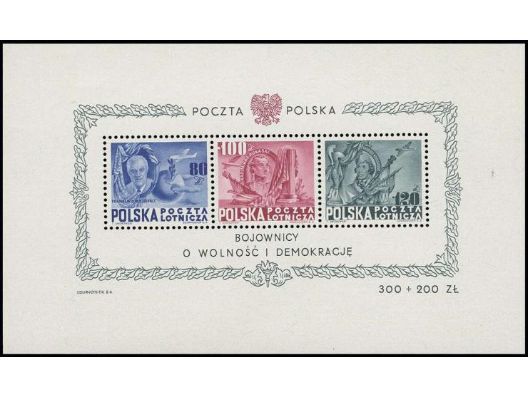 Roosevelt souvenir sheet without marginal number, unhinged mint, very scarce, most likely only 35 examples issue