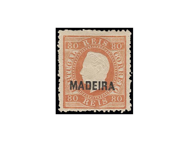  80 r. orange, fresh colour and good perforation, unused, fine