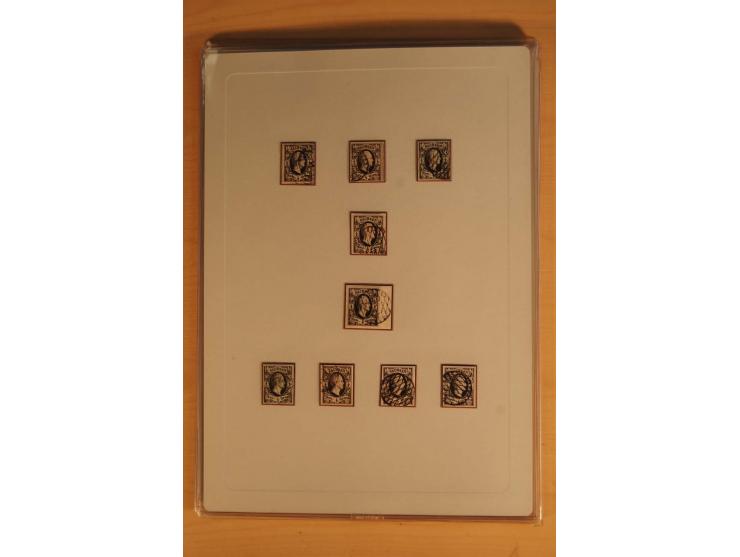 SAMMLUNG MARKEN: 1850/67, ungebrauchte und gestempelte reichhaltige Sammlung, beginnend mit 12 Stück Nr. 1 (teils Randstücke)