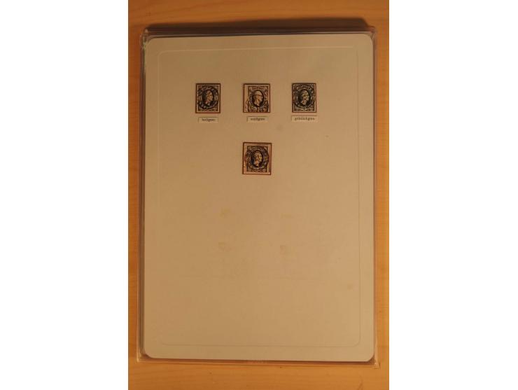 SAMMLUNG MARKEN: 1850/67, ungebrauchte und gestempelte reichhaltige Sammlung, beginnend mit 12 Stück Nr. 1 (teils Randstücke)