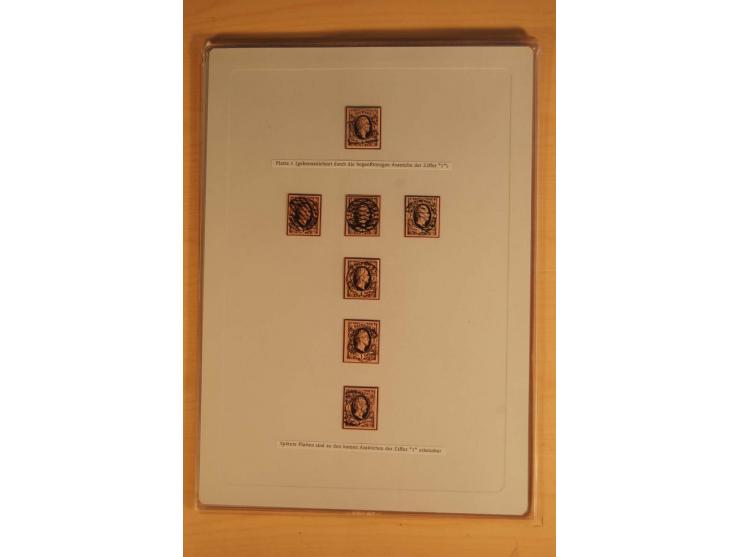 SAMMLUNG MARKEN: 1850/67, ungebrauchte und gestempelte reichhaltige Sammlung, beginnend mit 12 Stück Nr. 1 (teils Randstücke)