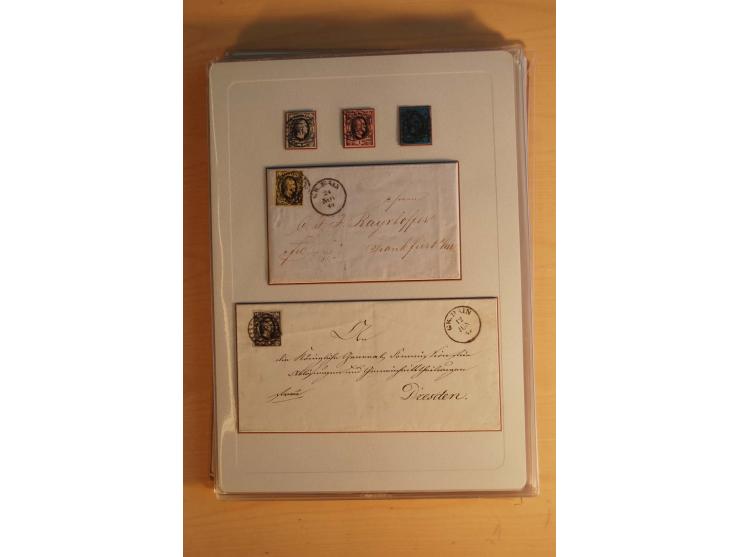 STEMPELSAMMLUNG: Sammlung von über 1200 meist frankierten Briefen sowie rund 350 losen Marke und Briefstücken, dabei viele Fr