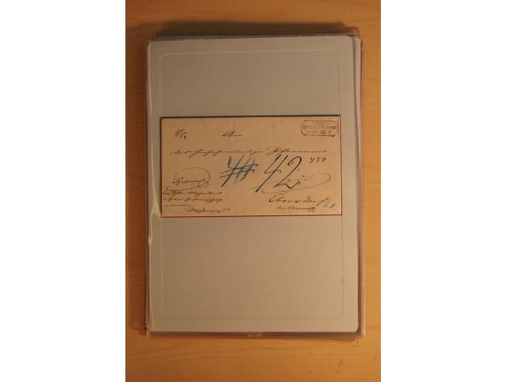 STEMPELSAMMLUNG: Sammlung von über 1200 meist frankierten Briefen sowie rund 350 losen Marke und Briefstücken, dabei viele Fr