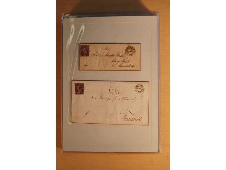 STEMPELSAMMLUNG: Sammlung von über 1200 meist frankierten Briefen sowie rund 350 losen Marke und Briefstücken, dabei viele Fr