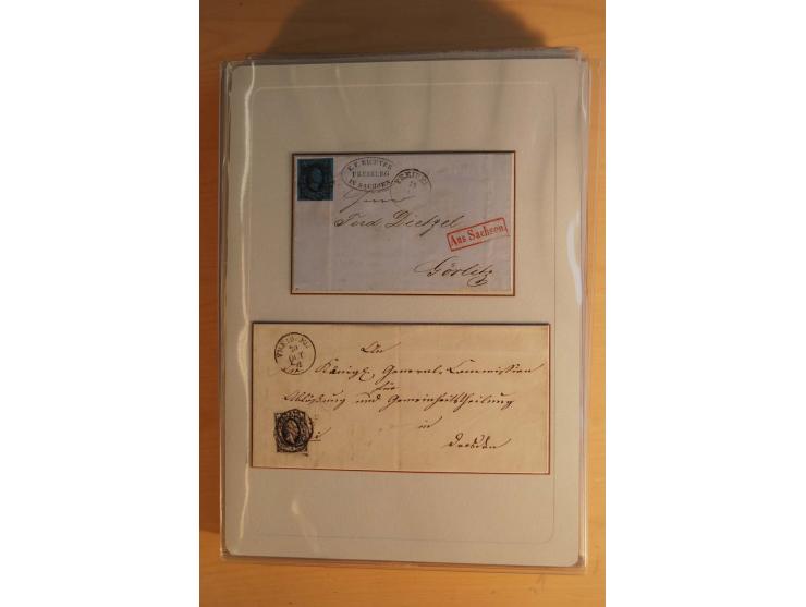 STEMPELSAMMLUNG: Sammlung von über 1200 meist frankierten Briefen sowie rund 350 losen Marke und Briefstücken, dabei viele Fr