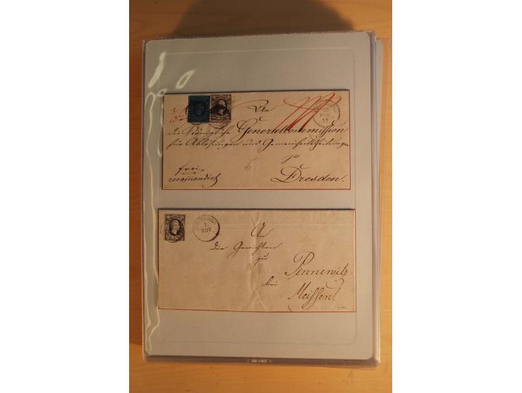 STEMPELSAMMLUNG: Sammlung von über 1200 meist frankierten Briefen sowie rund 350 losen Marke und Briefstücken, dabei viele Fr
