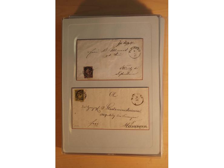STEMPELSAMMLUNG: Sammlung von über 1200 meist frankierten Briefen sowie rund 350 losen Marke und Briefstücken, dabei viele Fr