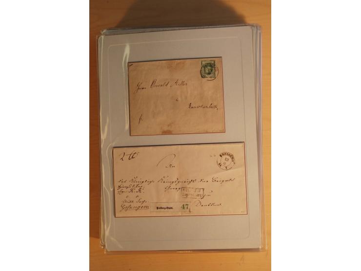STEMPELSAMMLUNG: Sammlung von über 1200 meist frankierten Briefen sowie rund 350 losen Marke und Briefstücken, dabei viele Fr