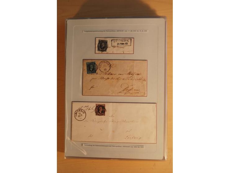 STEMPELSAMMLUNG: Sammlung von über 1200 meist frankierten Briefen sowie rund 350 losen Marke und Briefstücken, dabei viele Fr