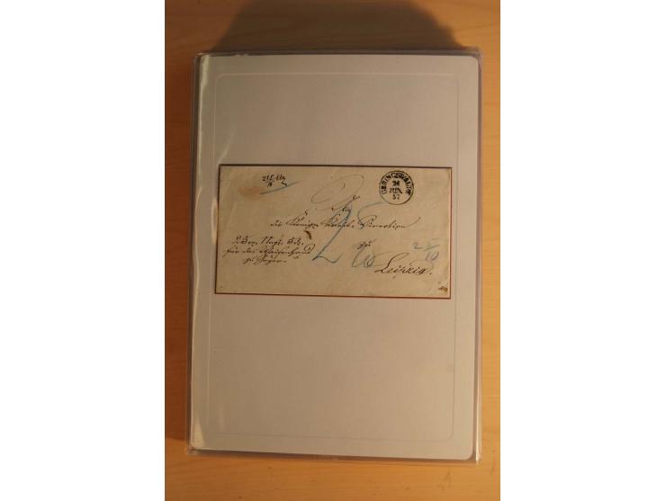 STEMPELSAMMLUNG: Sammlung von über 1200 meist frankierten Briefen sowie rund 350 losen Marke und Briefstücken, dabei viele Fr