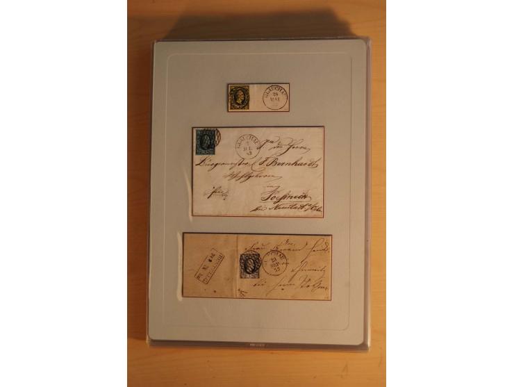STEMPELSAMMLUNG: Sammlung von über 1200 meist frankierten Briefen sowie rund 350 losen Marke und Briefstücken, dabei viele Fr
