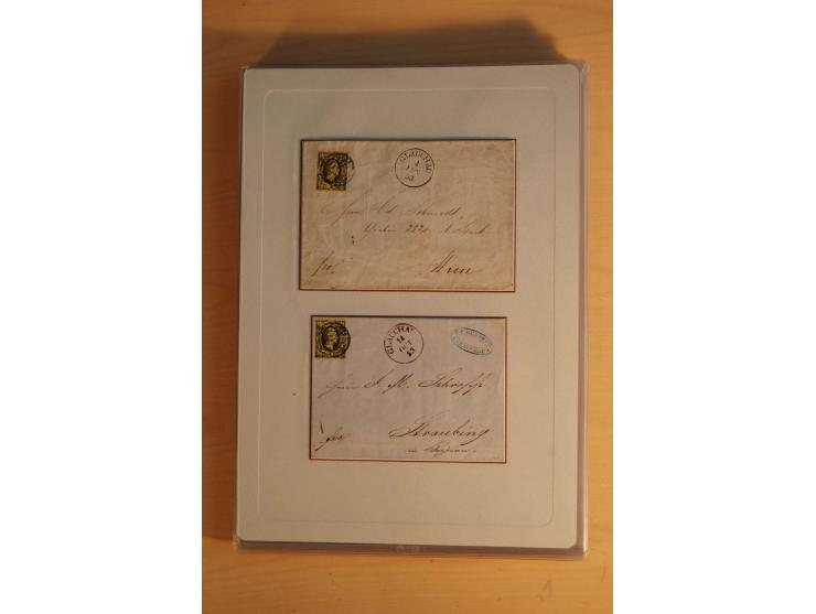 STEMPELSAMMLUNG: Sammlung von über 1200 meist frankierten Briefen sowie rund 350 losen Marke und Briefstücken, dabei viele Fr