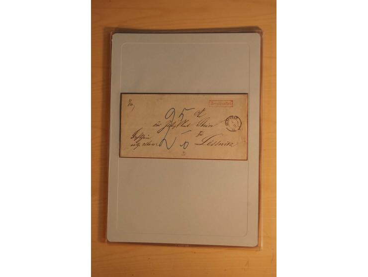 STEMPELSAMMLUNG: Sammlung von über 1200 meist frankierten Briefen sowie rund 350 losen Marke und Briefstücken, dabei viele Fr