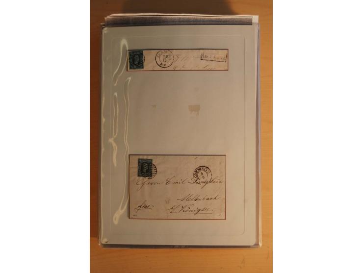 STEMPELSAMMLUNG: Sammlung von über 1200 meist frankierten Briefen sowie rund 350 losen Marke und Briefstücken, dabei viele Fr