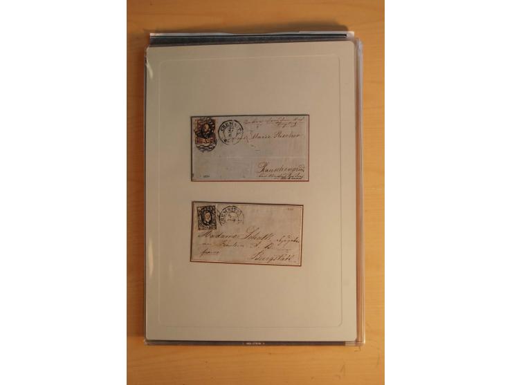 STEMPELSAMMLUNG: Sammlung von über 1200 meist frankierten Briefen sowie rund 350 losen Marke und Briefstücken, dabei viele Fr