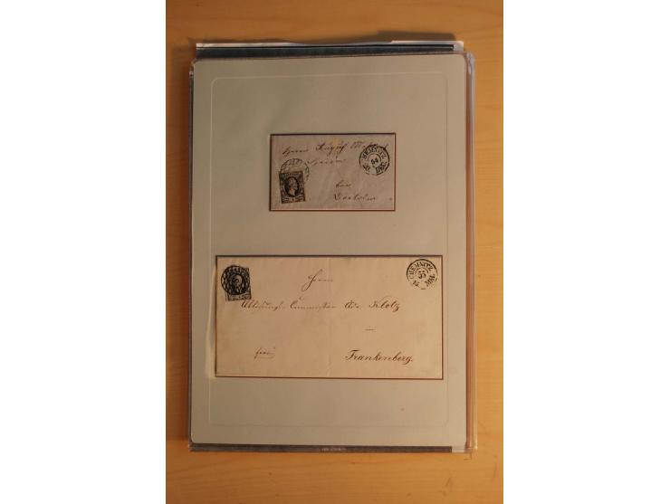 STEMPELSAMMLUNG: Sammlung von über 1200 meist frankierten Briefen sowie rund 350 losen Marke und Briefstücken, dabei viele Fr