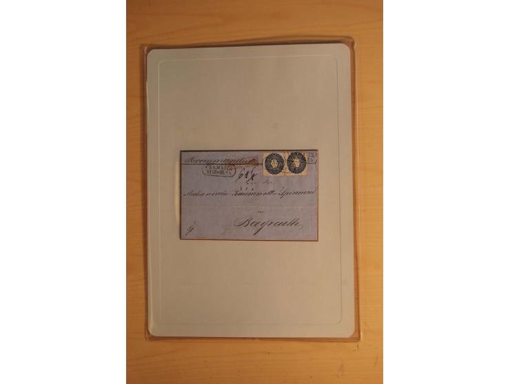 STEMPELSAMMLUNG: Sammlung von über 1200 meist frankierten Briefen sowie rund 350 losen Marke und Briefstücken, dabei viele Fr