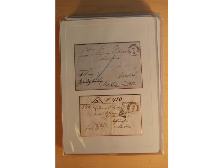 STEMPELSAMMLUNG: Sammlung von über 1200 meist frankierten Briefen sowie rund 350 losen Marke und Briefstücken, dabei viele Fr