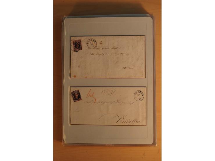 STEMPELSAMMLUNG: Sammlung von über 1200 meist frankierten Briefen sowie rund 350 losen Marke und Briefstücken, dabei viele Fr