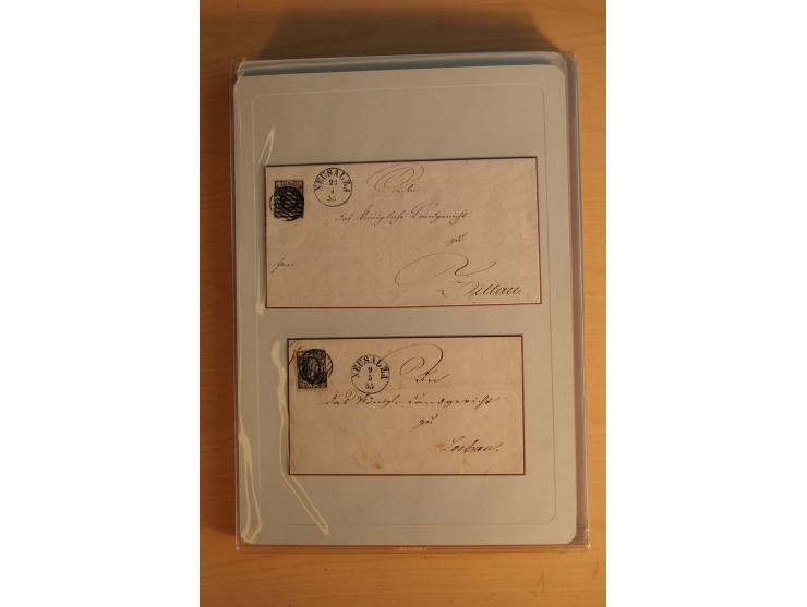 STEMPELSAMMLUNG: Sammlung von über 1200 meist frankierten Briefen sowie rund 350 losen Marke und Briefstücken, dabei viele Fr