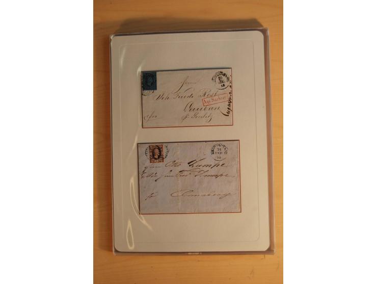 STEMPELSAMMLUNG: Sammlung von über 1200 meist frankierten Briefen sowie rund 350 losen Marke und Briefstücken, dabei viele Fr