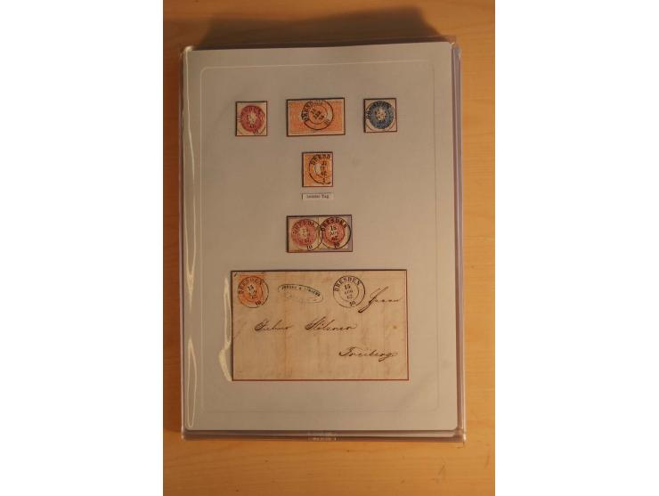 STEMPELSAMMLUNG: Sammlung von über 1200 meist frankierten Briefen sowie rund 350 losen Marke und Briefstücken, dabei viele Fr