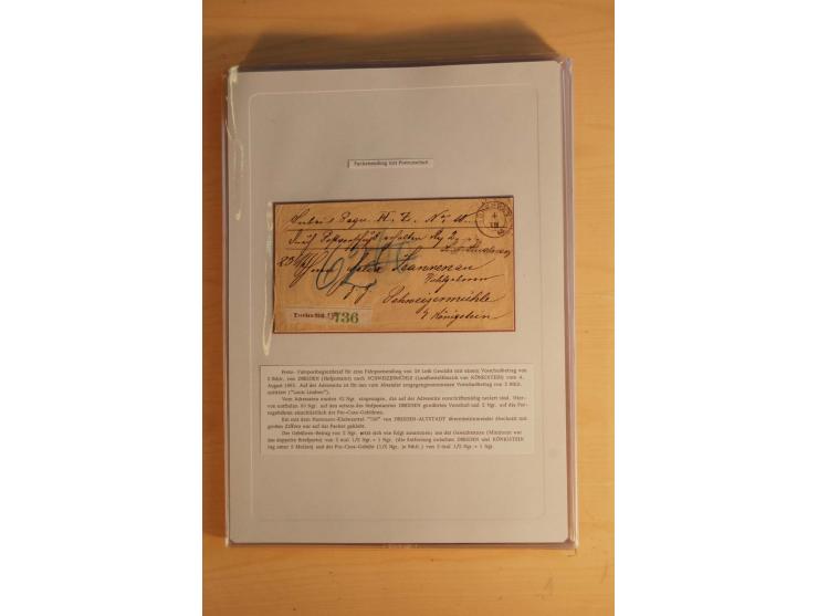 STEMPELSAMMLUNG: Sammlung von über 1200 meist frankierten Briefen sowie rund 350 losen Marke und Briefstücken, dabei viele Fr