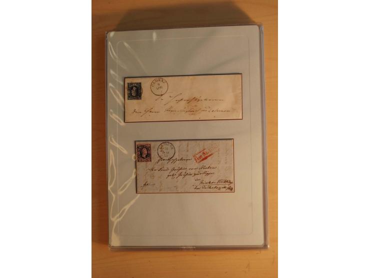 STEMPELSAMMLUNG: Sammlung von über 1200 meist frankierten Briefen sowie rund 350 losen Marke und Briefstücken, dabei viele Fr