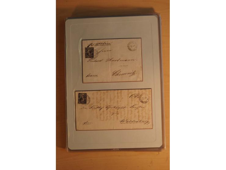 STEMPELSAMMLUNG: Sammlung von über 1200 meist frankierten Briefen sowie rund 350 losen Marke und Briefstücken, dabei viele Fr