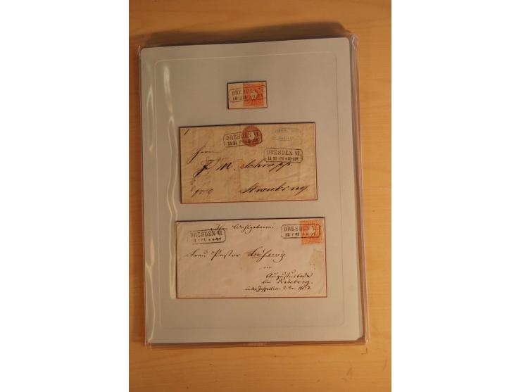 STEMPELSAMMLUNG: Sammlung von über 1200 meist frankierten Briefen sowie rund 350 losen Marke und Briefstücken, dabei viele Fr
