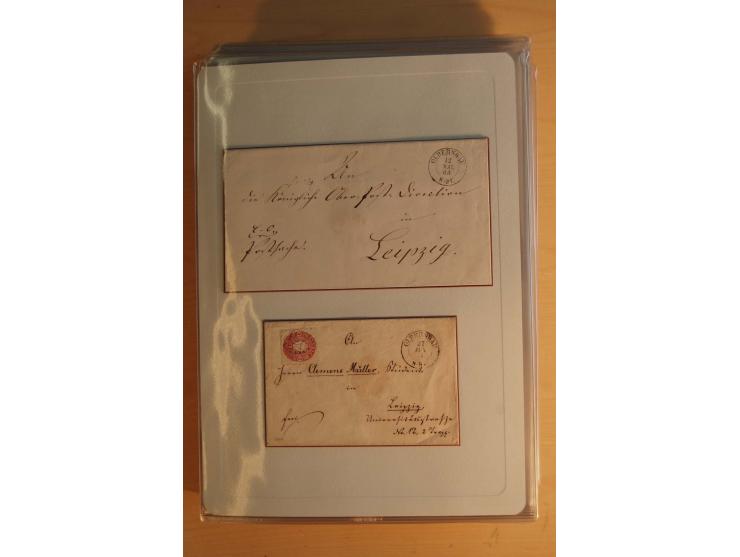 STEMPELSAMMLUNG: Sammlung von über 1200 meist frankierten Briefen sowie rund 350 losen Marke und Briefstücken, dabei viele Fr