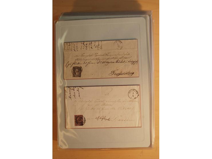STEMPELSAMMLUNG: Sammlung von über 1200 meist frankierten Briefen sowie rund 350 losen Marke und Briefstücken, dabei viele Fr