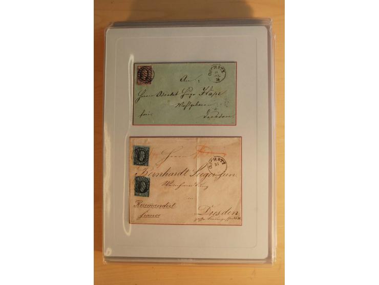STEMPELSAMMLUNG: Sammlung von über 1200 meist frankierten Briefen sowie rund 350 losen Marke und Briefstücken, dabei viele Fr