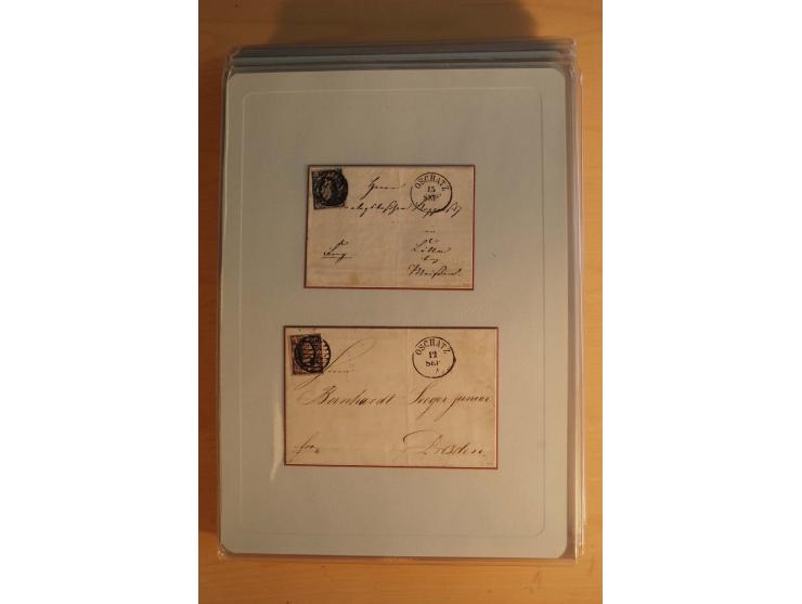STEMPELSAMMLUNG: Sammlung von über 1200 meist frankierten Briefen sowie rund 350 losen Marke und Briefstücken, dabei viele Fr